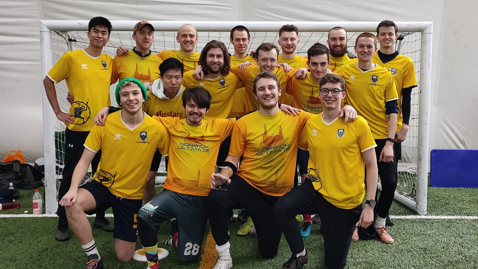 Norwich Ultimate players at a tournament